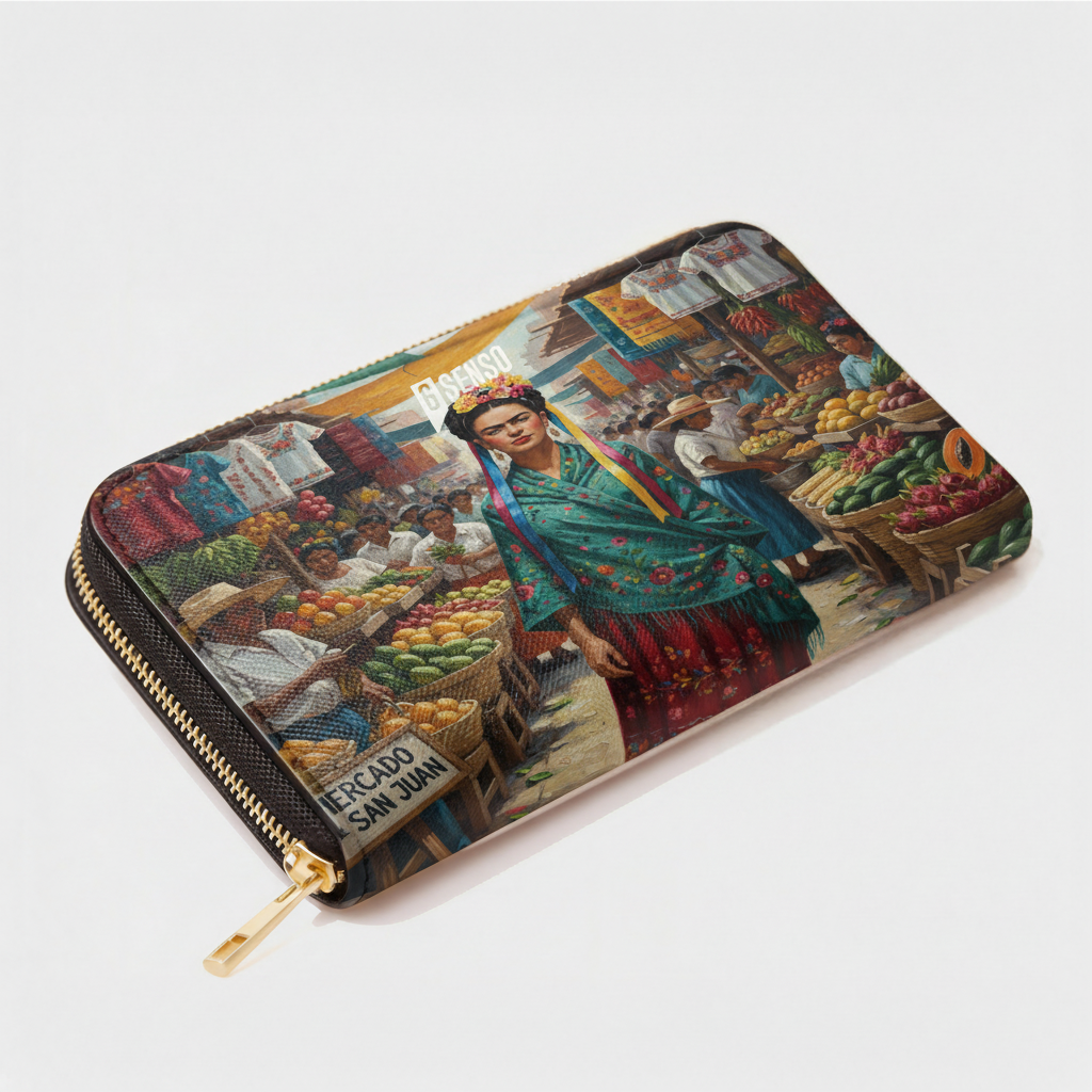 PORTAFOGLIO DONNA GRANDE CON CERNIERA INTEGRALE ZIP-AROUND FRIDA